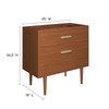 Cassia 36" Teak Wood Bathroom Vanity Cabinet (Sink Basin Not Included) / EEI-5083