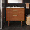 Cassia 36" Teak Wood Bathroom Vanity Cabinet (Sink Basin Not Included) / EEI-5083