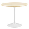 Lippa 36" Round Faux Travertine Dining Table / EEI-6748