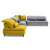 David Ferrari Mikado - Italian Modern Grey + Yellow Fabric Modular Sectional Sofa / VGFTMIKADO