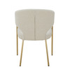 Modrest Claudine - Modern Light Grey Fabric & Antique Brass Dining Chair / VGGAGA-6214CH-1-LTGRY-4