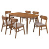 Dortch 7-piece Oval Solid Wood Dining Set Walnut / CS-108461-S7