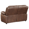 Ellington 3-piece Upholstered Padded Arm Sofa Set Dark Brown / CS-508281-S3