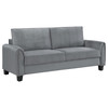 Davis  3-piece Upholstered Rolled Arm Sofa Grey / CS-509634-S3