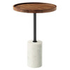 Amina Round Acacia Wood Side Table / EEI-6607