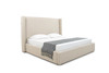 Queen Modrest Byrne - Modern Beige Fabric Bed / VGEVVG713-C-01-Q