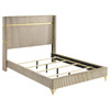 Lucia 4-piece Eastern King Bedroom Set Beige and White / CS-224731KE-S4