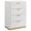 Caraway 4-drawer Bedroom Chest White / CS-224775