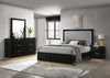 Caraway 4-piece Eastern King Bedroom Set Black / CS-224781KE-S4