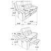 Raelynn 2-piece Upholstered Motion Reclining Sofa Set Grey / CS-603191-S2