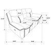 Sloane 3-piece Upholstered Motion Reclining Sofa Set Blue / CS-610271-S3