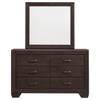 Kauffman 6-drawer Dresser with Mirror Dark Cocoa / CS-204393M