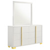 Marceline 6-drawer Dresser with Mirror White / CS-222933M