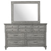 Avenue 8-drawer Rectangular Dresser with Mirror Grey / CS-224033M