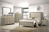 Giselle 8-drawer Bedroom Dresser with Mirror with LED Rustic Beige / CS-224393M