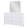 Anastasia 6-drawer Dresser with Mirror Pearl White / CS-224753M