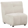 Charlotte 5-piece Upholstered Curved Modular Sectional Sofa Ivory / CS-551300-S5