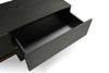 Modrest Tasha - Modern Black Ash + Brushed Gold TV Stand / VGVCTV2308