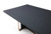 Modrest Tasha - Modern Black Ash + Brushed Gold Rectangular Dining Table / VGVCT2308