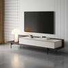 Modrest Colima - Modern Matte Beige + Walnut TV Stand / VGIP-TV-797