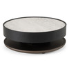 Modrest Miranda - Modern Ceramic + Black Oak Round Coffee Table / VGHBN459E