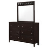 Carlton 6-drawer Rectangular Dresser with Mirror Cappuccino / CS-202093M