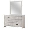 Brantford 6-drawer Dresser with Mirror Coastal White / CS-207053M