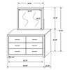 Brantford 6-drawer Dresser with Mirror Coastal White / CS-207053M