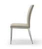 Modrest Taryn - Modern Light Grey + Stainless Steel Dining Chair (Set of 2) / VGVC-B803A-LTGRY