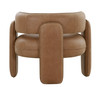 Modrest Tioga - Modern Brown Leather Accent Chair / VGOD-ZW-22072-BRN