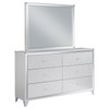 Larue 6-drawer Dresser with Mirror Silver / CS-224493M