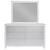 Larue 6-drawer Dresser with Mirror Silver / CS-224493M