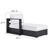 Tahoe 2-Piece Outdoor Patio Powder-Coated Aluminum Left-Facing Chaise Sectional Sofa Set / EEI-6670