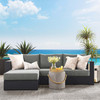 Tahoe Outdoor Patio Powder-Coated Aluminum 2-Piece Left-Facing Chaise Sectional Sofa Set / EEI-6670