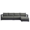 Tahoe Outdoor Patio Powder-Coated Aluminum 3-Piece Right-Facing Chaise Sectional Sofa Set / EEI-6671