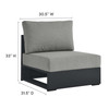 Tahoe Outdoor Patio Powder-Coated Aluminum 3-Piece Right-Facing Chaise Sectional Sofa Set / EEI-6671