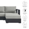 Tahoe Outdoor Patio Powder-Coated Aluminum 2-Piece Right-Facing Chaise Sectional Sofa Set / EEI-6669