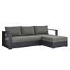 Tahoe Outdoor Patio Powder-Coated Aluminum 2-Piece Right-Facing Chaise Sectional Sofa Set / EEI-6669