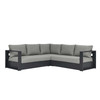 Tahoe 3-Piece Outdoor Patio Powder-Coated Aluminum Sectional Sofa Set / EEI-6668