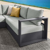 Tahoe Outdoor Patio Powder-Coated Aluminum 3-Piece Sectional Sofa Set / EEI-6668