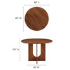 Rivian Round 48" Wood Dining Table / EEI-6592