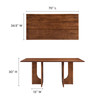 Rivian Rectangular 70" Wood Dining Table / EEI-6593