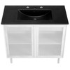 Calla 36" Perforated Metal Bathroom Vanity / EEI-6680