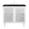 Calla 36" Perforated Metal Bathroom Vanity / EEI-6680