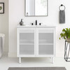 Calla 36" Perforated Metal Bathroom Vanity / EEI-6678