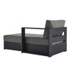 Tahoe Outdoor Patio Powder-Coated Aluminum Modular Right-Facing Chaise Lounge / EEI-6633