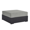 Tahoe Outdoor Patio Powder-Coated Aluminum Ottoman / EEI-6627