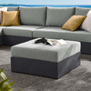 Tahoe Outdoor Patio Powder-Coated Aluminum Ottoman / EEI-6627