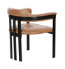 Modrest Hazen - Modern Camel Leather + Black Iron Dining Chair / VGOD-ZW-23151-CML