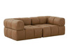 Divani Casa Everest - Modern Brown Leather Modular Corner Sectional Seat / VGOD-ZW-23118-CNR